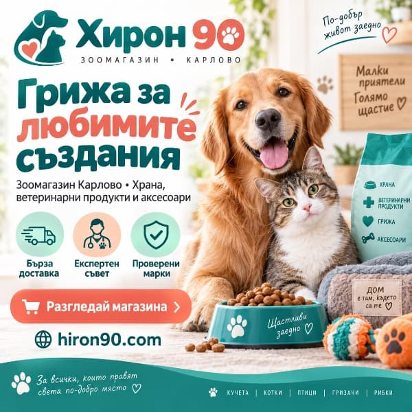 Зоомагазин Хирон 90, Карлово